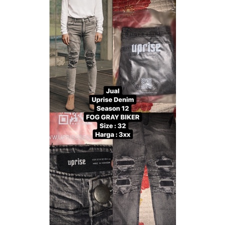 Uprise Denim Fog Gray Biker