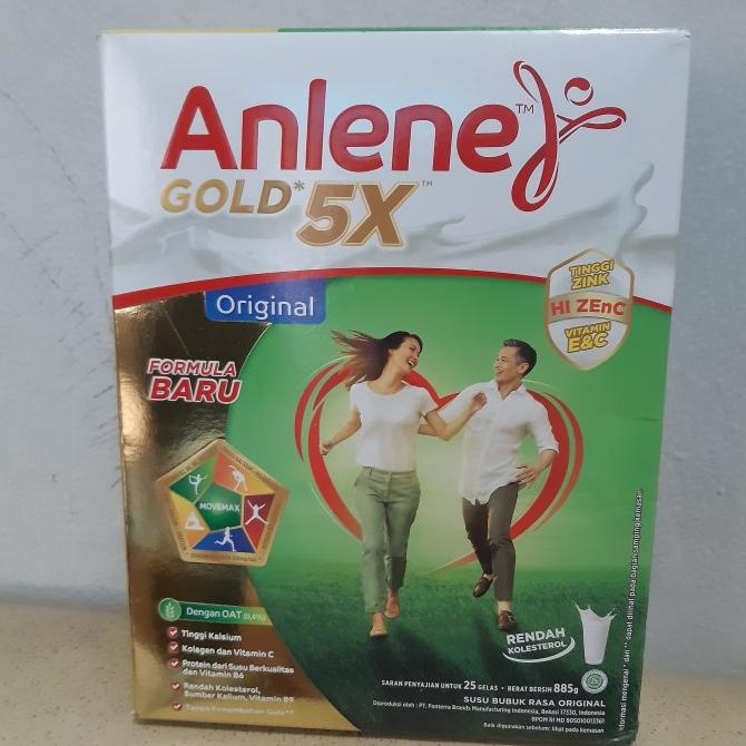 

[ COD ] Anlene Gold 5X susu bubuk original 885 gr