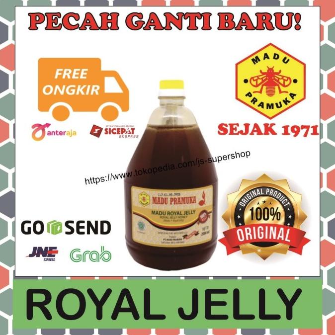 

[COD] Madu asli royal jelly 2 liter madu pramuka alami [COD]