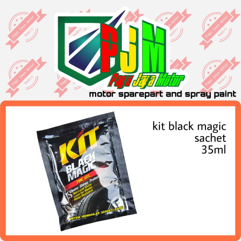 Kit black magic sachet poles semir ban 35ml furniture dashboard body motor mobil TERMURAH