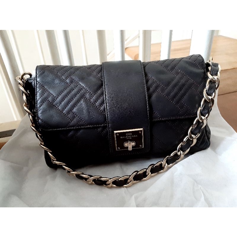 Tas shoulder rantai Balenciaga