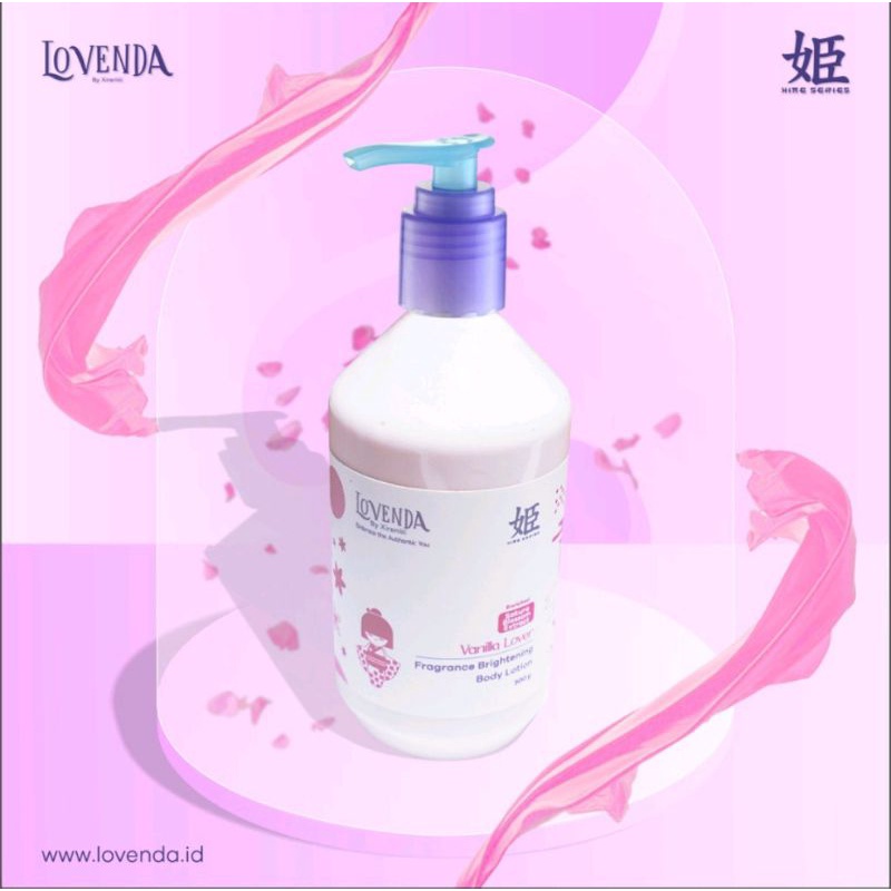 LOVENDA HIME 300Ml BODY LOTION VANILLA LOVER SAKURA BLOSSOM EXTRACT