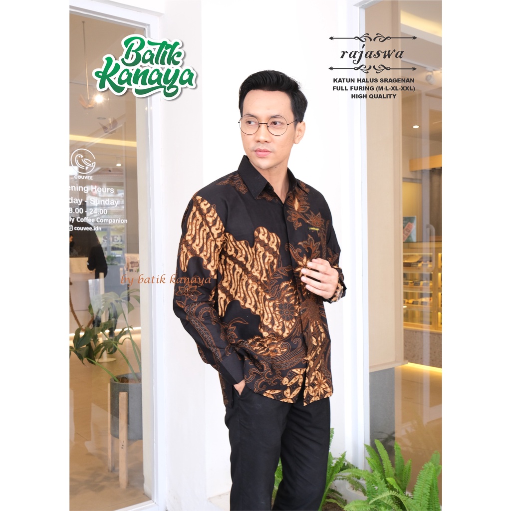 Kanaya - Baju Batik Pria Lengan Panjang Full Furing Motif NEW RAJASWA