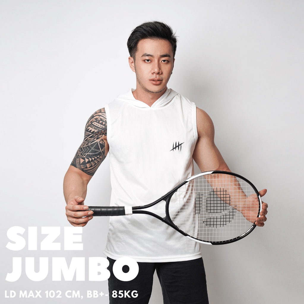 DONSON Sportswear Hoodie Singlet Sleeveless Polos Tanpa Lengan 5 Warna Atasan Jumbo