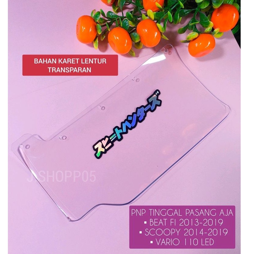 MUDFLAP TRAnSPARAN BEAT FI BEAT POP BEAT NEW VARIO 110 LED BEAT KARBU KARET TRANSPARAN
