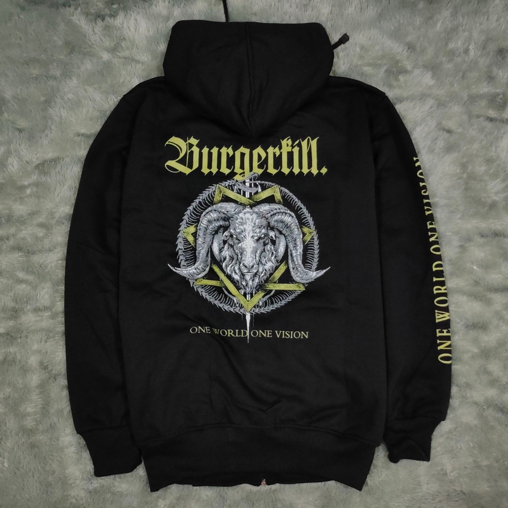 Jaket Hoodie BURGERKILL Zipper Death Metal