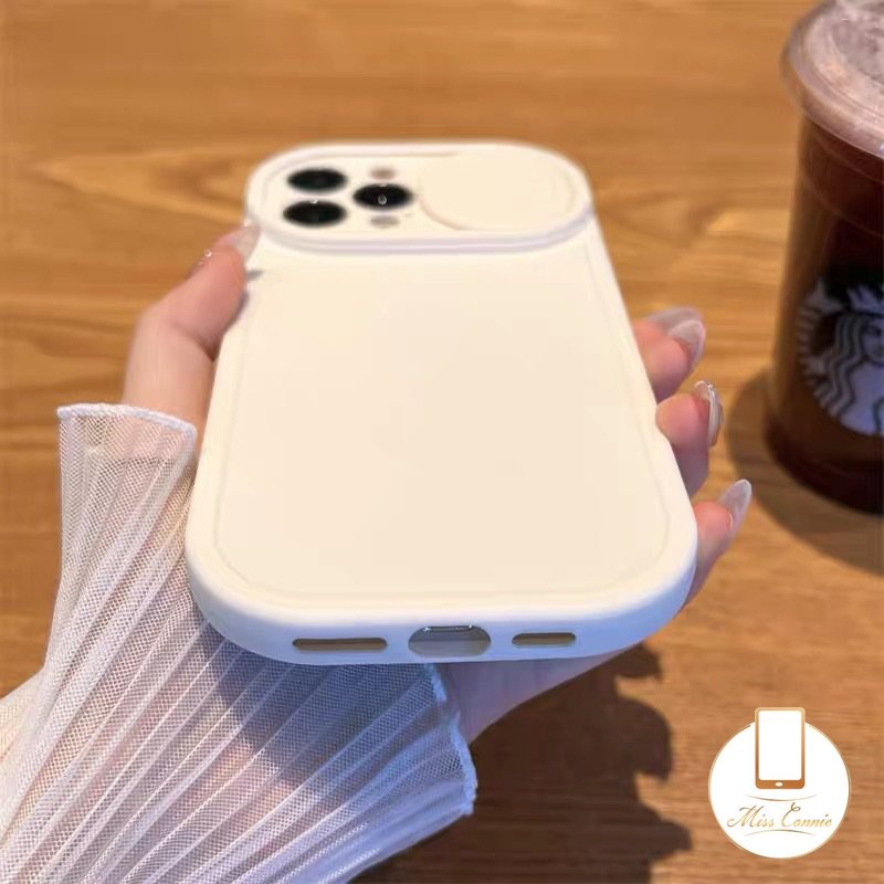 Soft Case TPU Warna Putih Polos Untuk IPhone 7Plus 8Plus 11 XR 14 Pro Max 13 12 Pro Max 7 8 Plus X XS Max 11 Pro Max