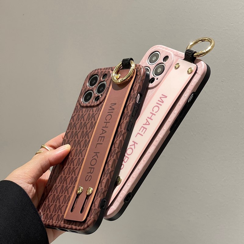 Luxury Gelang Tangan Case IPhone Xr Xs Max14 Plus Ip Apple IPhone 11 12 13 14 Pro Max Sarung Silikon Wanita Casing Handphone Michael Kors