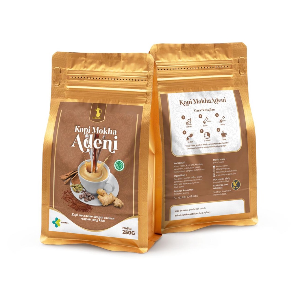 

Kopi Rempah MOKHA ADENI 250g Kopi Moccacino Rempah 250 gr