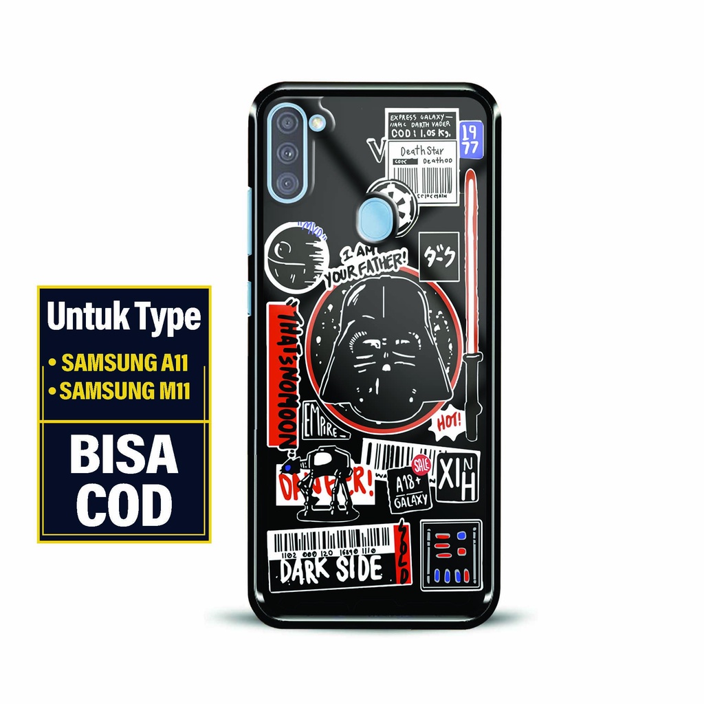 Hardcase Kaca Glossy Samsung A11 / M11 - Motif [ Starwars ] Samsung A11 / M11 - Case Fashion Termura