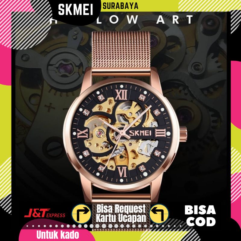 [ COD ] SKMEI 9199 ORIGINAL ANTI AIR WATERPROOF JAM TANGAN PRIA SURABAYA AUTOMATIC MATIC