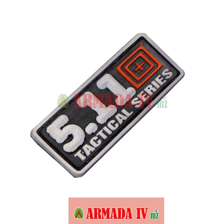 Patch Rubber Velcro Tulisan 511 Tactical Series kecil