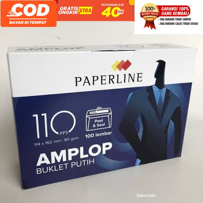 

[fafihijab] Amplop Polos Sedang 110 PAPERLINE/Amplop Putih Polos Tanggung 110 PPL/Amplop Surat Putih Tanggung