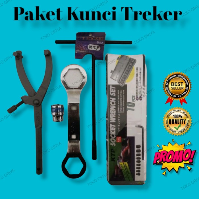 Treker Kunci Treker Cvt Motor Matic Kunci 39 41 + Kunci Shock Set + Kunci T8