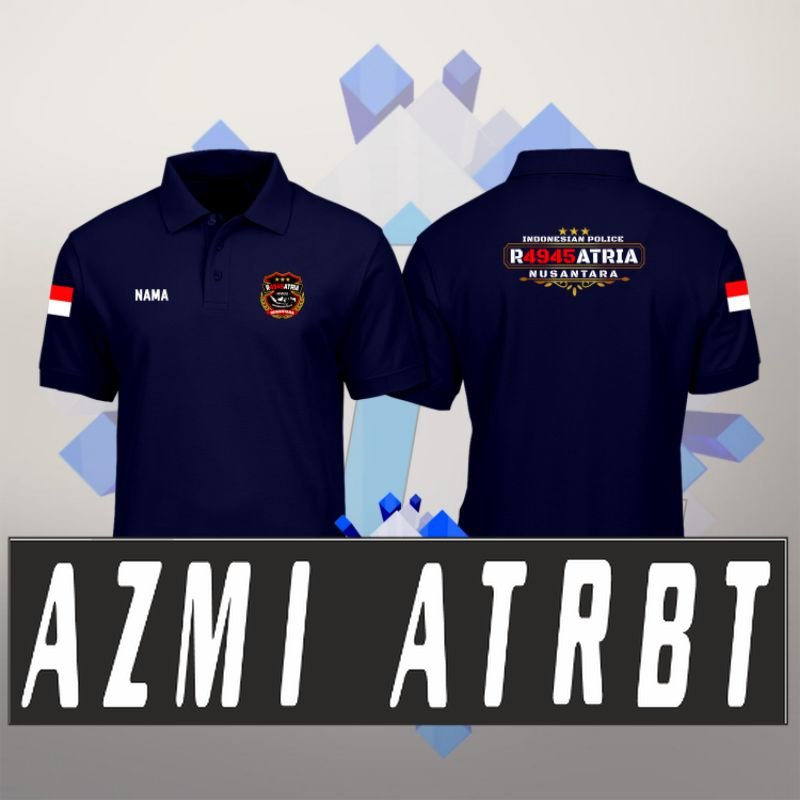 KAOS POLO SHIRT KERAH LENGAN PENDEK POLISI R4945ATRIA NUSANTARA RAGASATRIA INDONESIAN POLICE