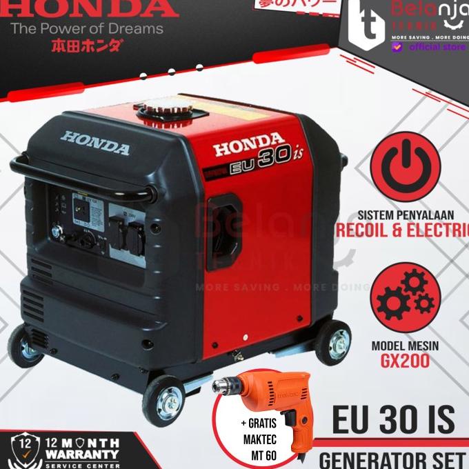 Genset Honda Silent Eu30Is - Generator