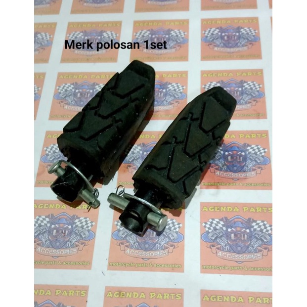 KARET STEP FOOTSTEP  MEGAPRO NEW-VERZA. SESUAI GAMBAR PHOTO 1SET /2PCS UNTUK KIRI KANAN-MERK POLOSAN DAN MERK CKD PASS