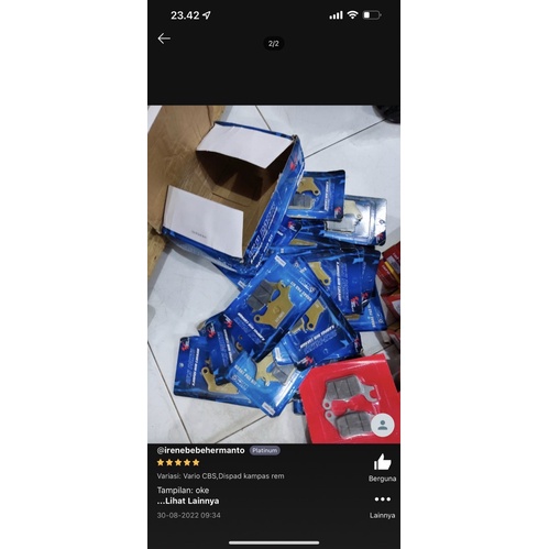 DISCPAD KAMPAS REM DEPAN MEGAPRO NEW CBR150R TIGER NEW REVO VERZA ARV