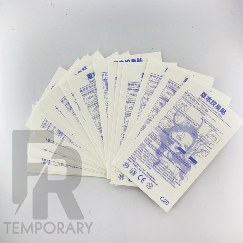 Tato Temporer tahan lama ll semi permanent tato 20pcs/sheet