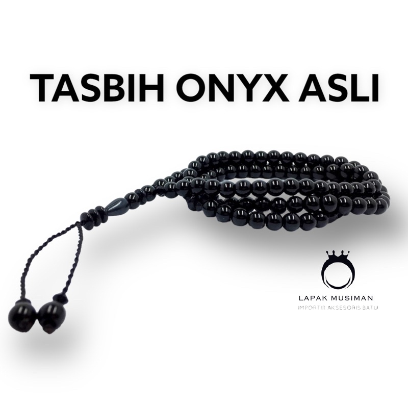 [Bayar di Tempat] TASBIH KESEHATAN GIOK HITAM 99 BUTIR