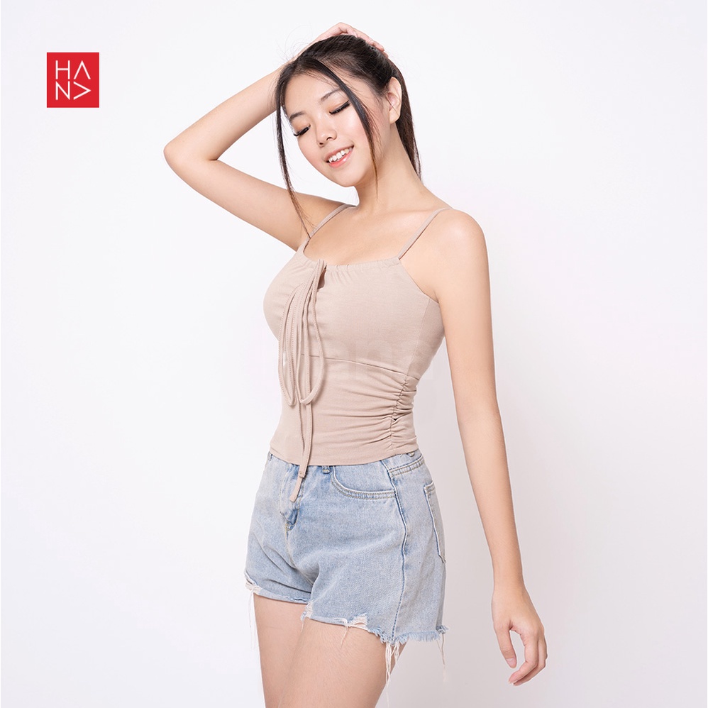 HanaFashion JKT - Eloise Cross Crop Tank Top Atasan Wanita  -  TT138