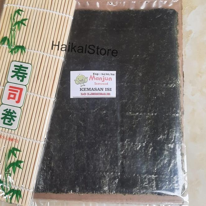 

Terlaris!! Ⓜ Nori Sushi Rumput laut Manjun PAKET 10 LEMBAR + SUSHIMAT HALAL;