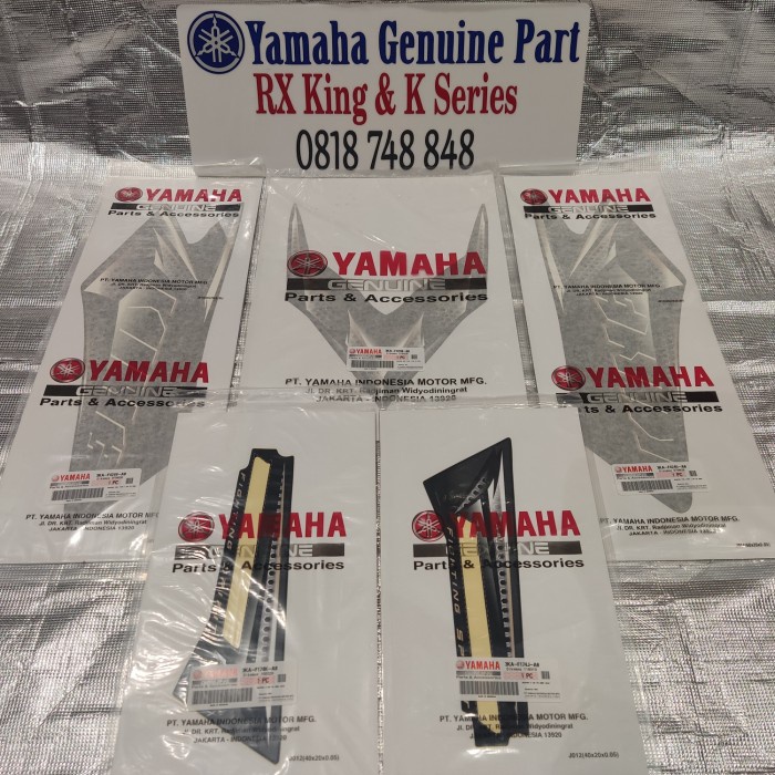 LIST#STRIPING YAMAHA RX KING PEREDAM 2008 HITAM ORIGINAL YGP