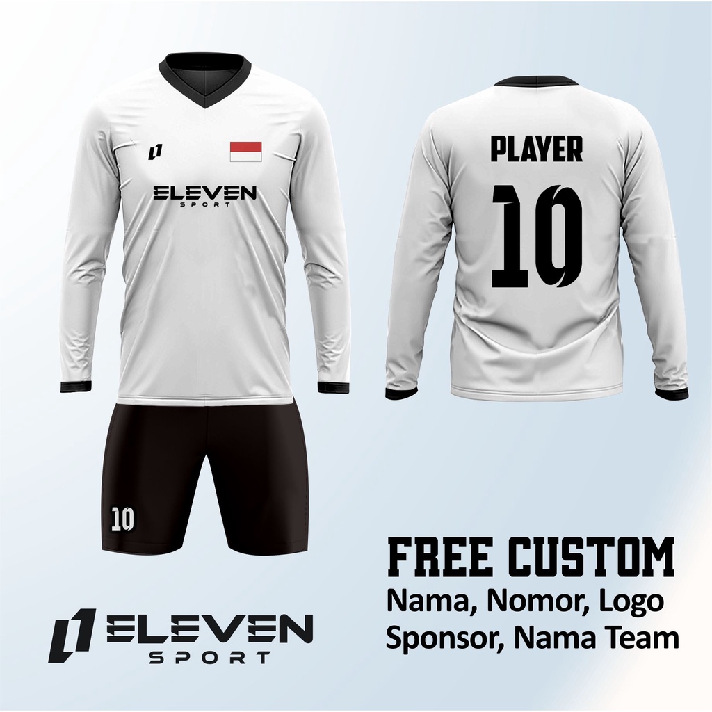 Jersey Futsal printing jersey bola jersey bola volly kerah koko lengan panjang