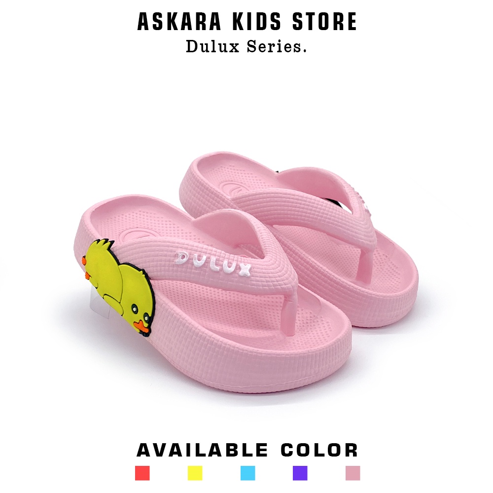 Askara - Sandal Jepit Anak Perempuan Model Karakter Duck Lucu 24-29 Terbaru