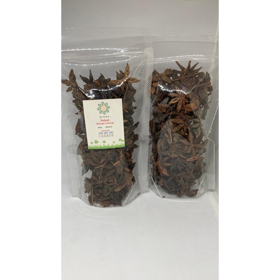 

Pekak / Bunga Lawang / Star Aniseed Repack Bahan Pelengkap Masakan Kemasan Standing Pouch & Ziplock berat 50 Gram