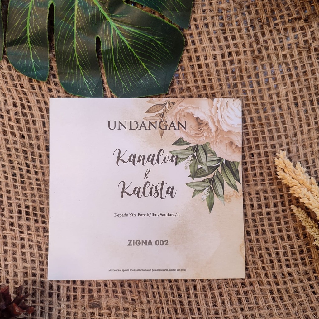 BLANKO UNDANGAN NIKAH KOSONGAN - BLANKO UNDANGAN ZIGNA 02