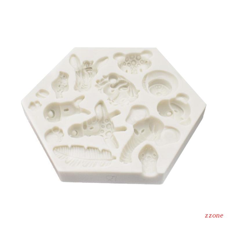 Cetakan Kue / Cokelat / Buah / Es / Jelly / Permen DIY Bahan Silikon