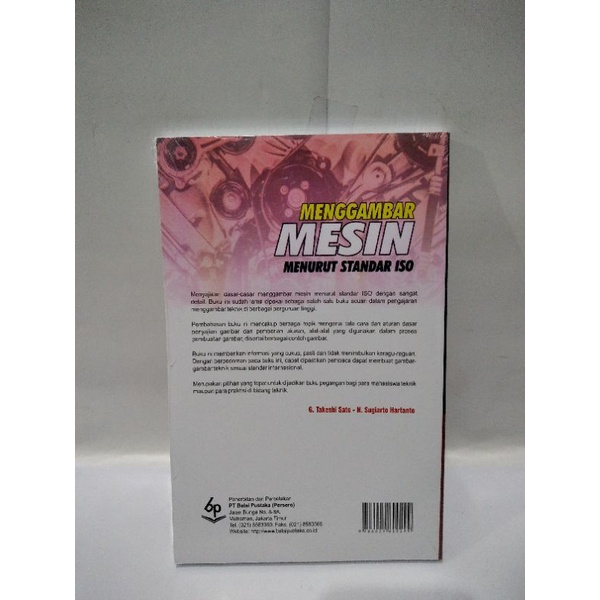 BUKU MENGGAMBAR MESIN MENURUT STANDAR ISO TAKESHI SATO TERMURAH