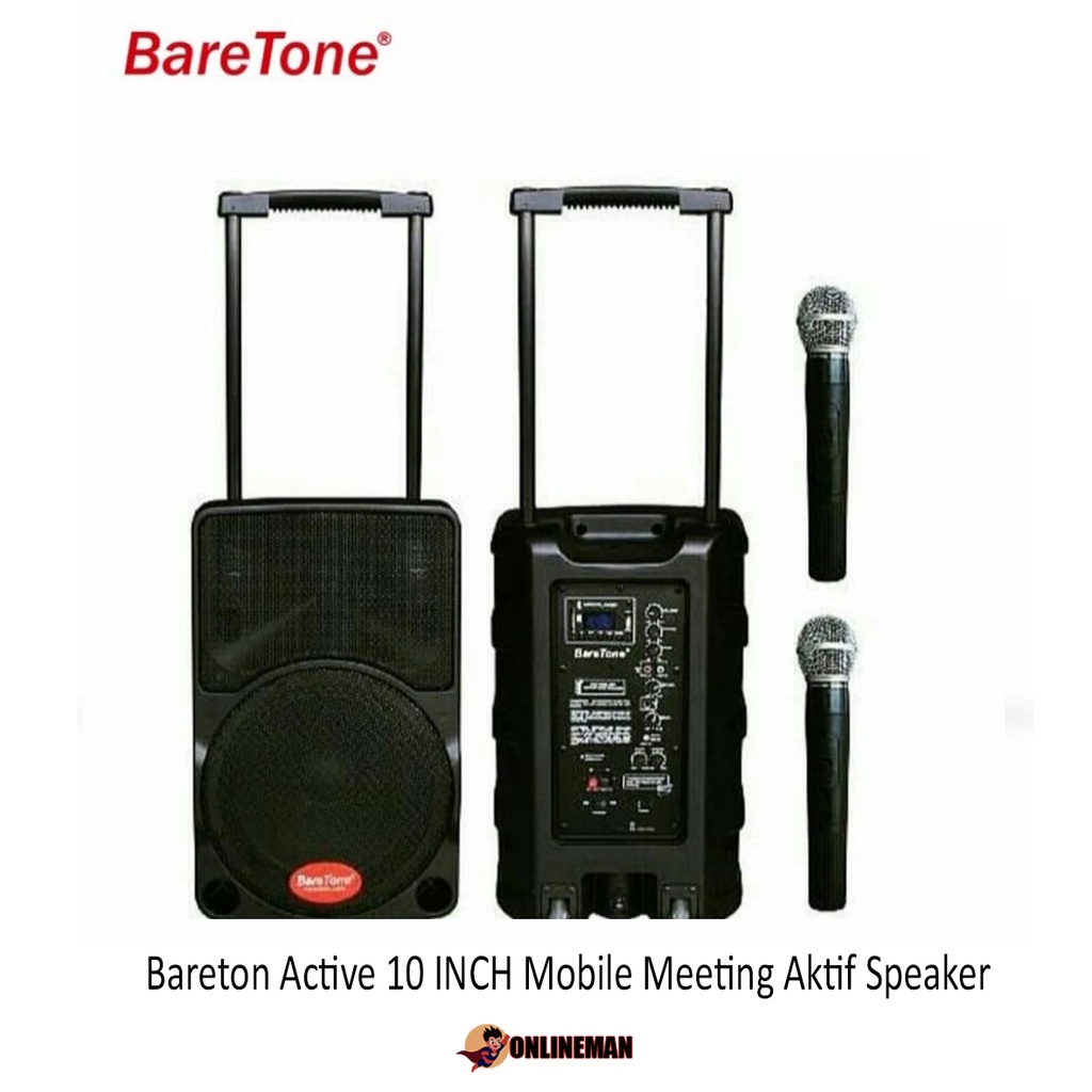 Bareton Active 10 INCH Mobile Meeting Aktif Speaker