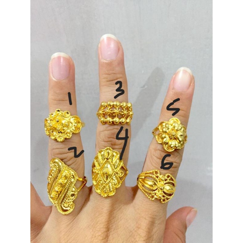 cincin sepuhan lapis emas 24k