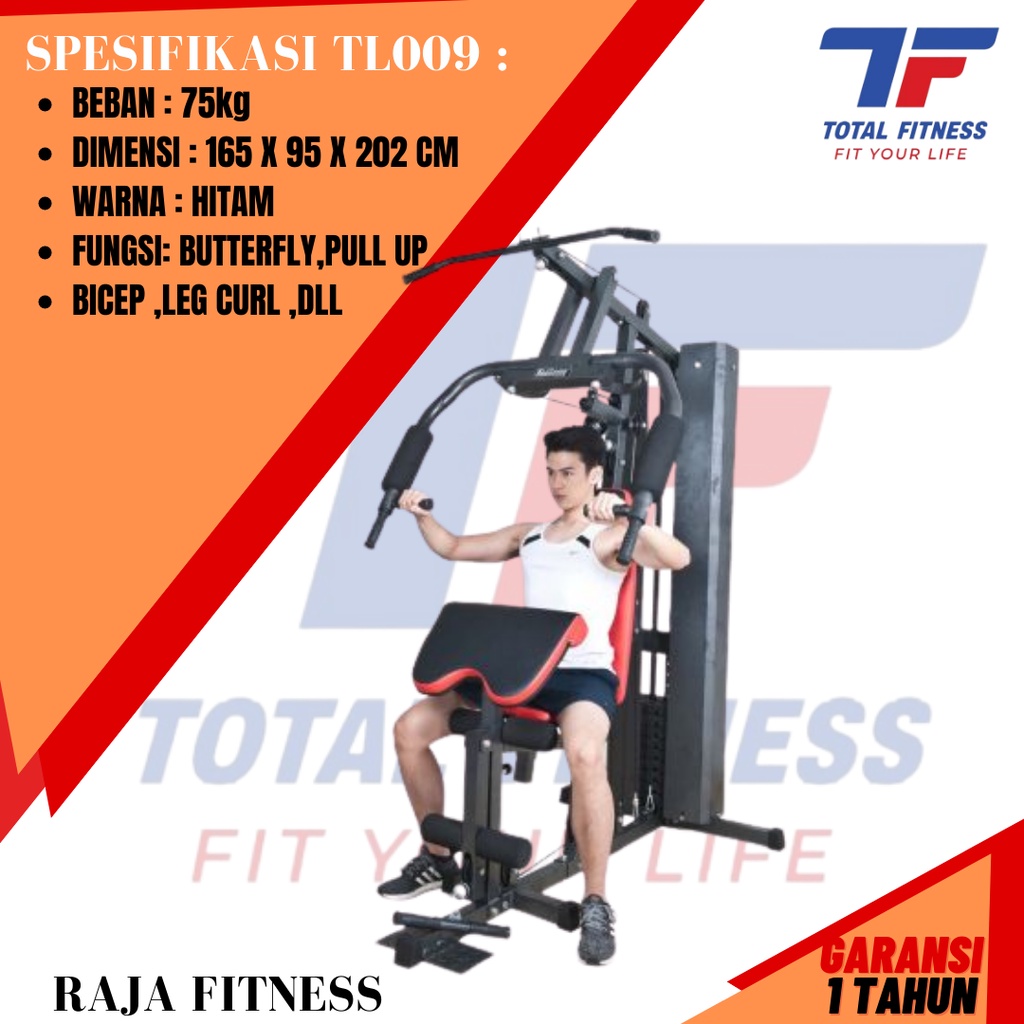 Jual Home Gym 1 Sisi Tl 009 Alat Olahraga Angkat Beban Plate 75kg