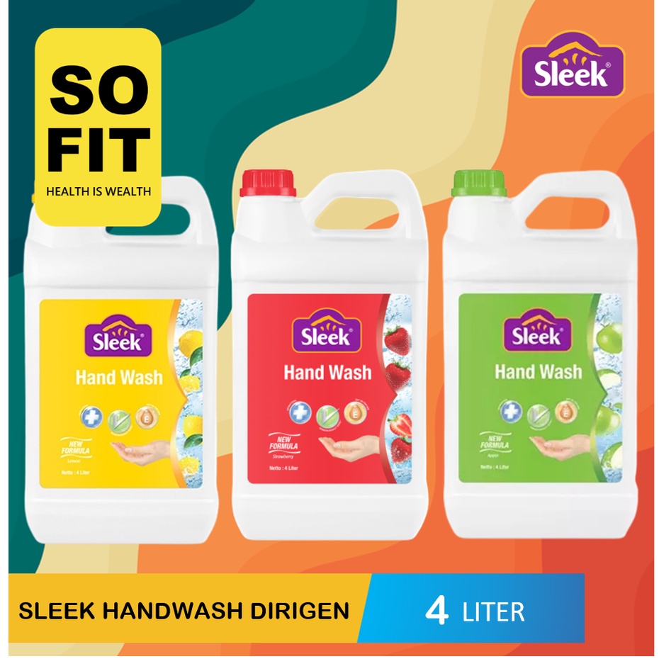 Sleek Hand Wash Dirigen 4 LITER / Handwash Sabun Cuci Tangan