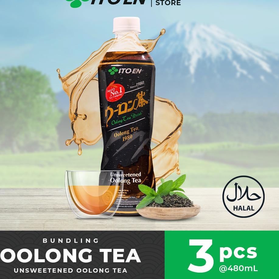 

IDZ5l5K--ITO EN Unsweetened Oolong Tea 480 ml @3 pcs - Teh Oolong Bebas Gula
