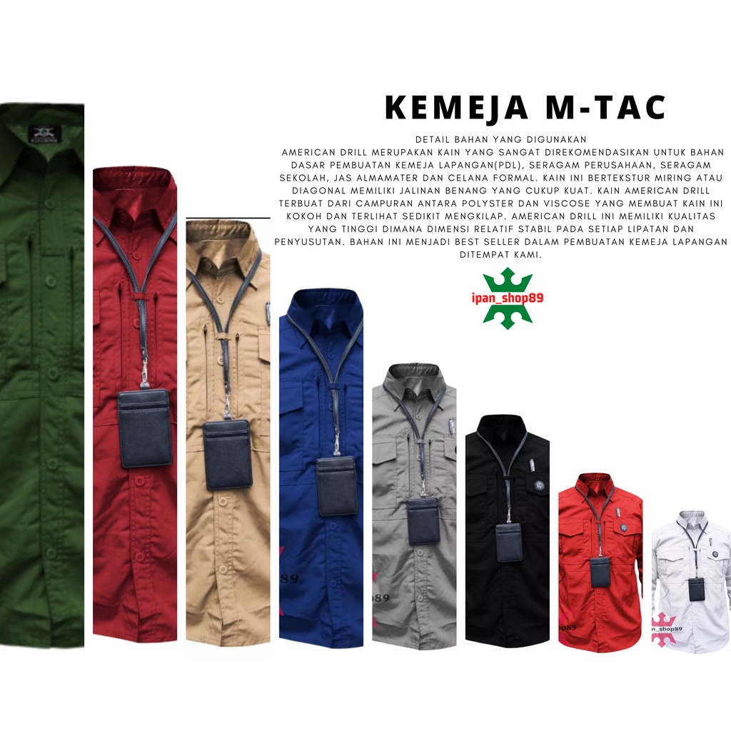 [ PENGIRIMAN EXSPRESS ] M-Tac Kemeja Lengan Panjang Pria M Tac Tactical / Kemeja Outdoor Mtac bahan berkualitas