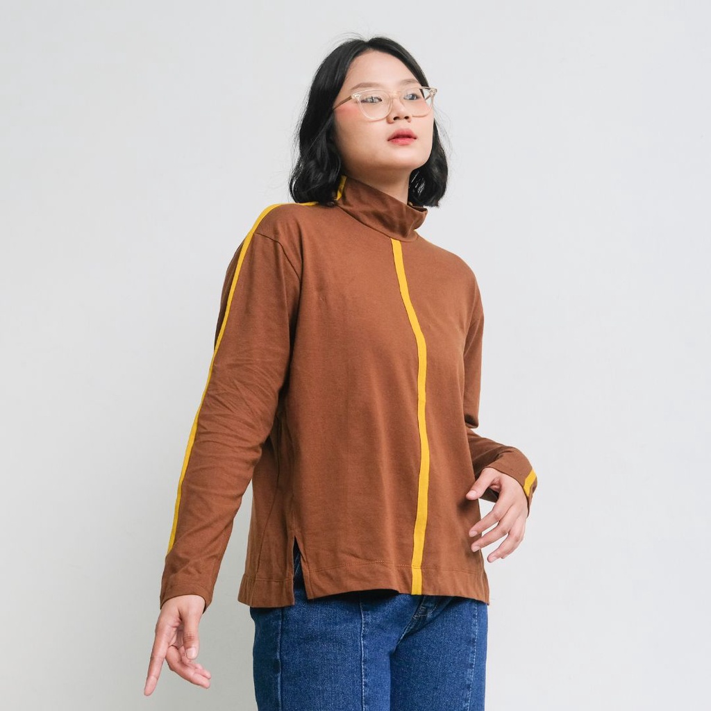 AGNI Luke Top Toffee - T-Shirt (kaos) Wanita