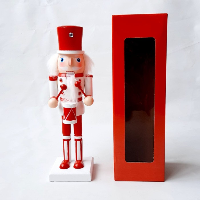 Hiasan Natal Nutcracker Santa Pajangan Kayu Prajurit Natal Nutcraker Kado Natal Harga Grosir Termurah