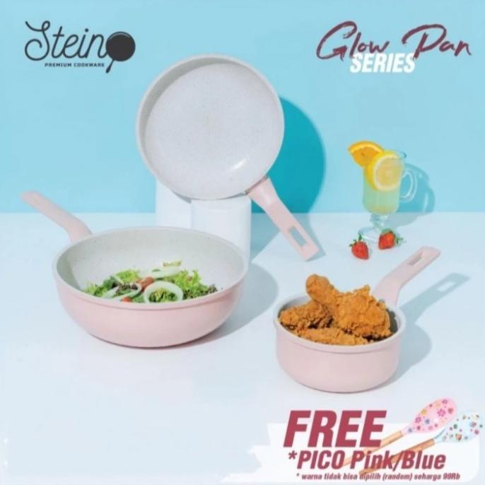 TERBARU Stein Cookware Paket Glowpan / Steincookware Glow pan Series Panci Set /PERALATAN MASAK SET/