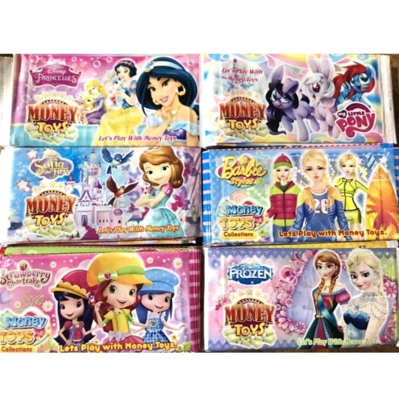 Money Toys Karakter Kartun || Uang Mainan Gambar Karakter