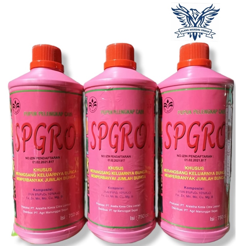 Pupuk Daun Cair Spgro Supergro Merah 750ML