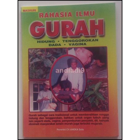 RAHASIA ILMU GURAH HIDUNG TENGGOROKAN DADA VAGINA MASRURI