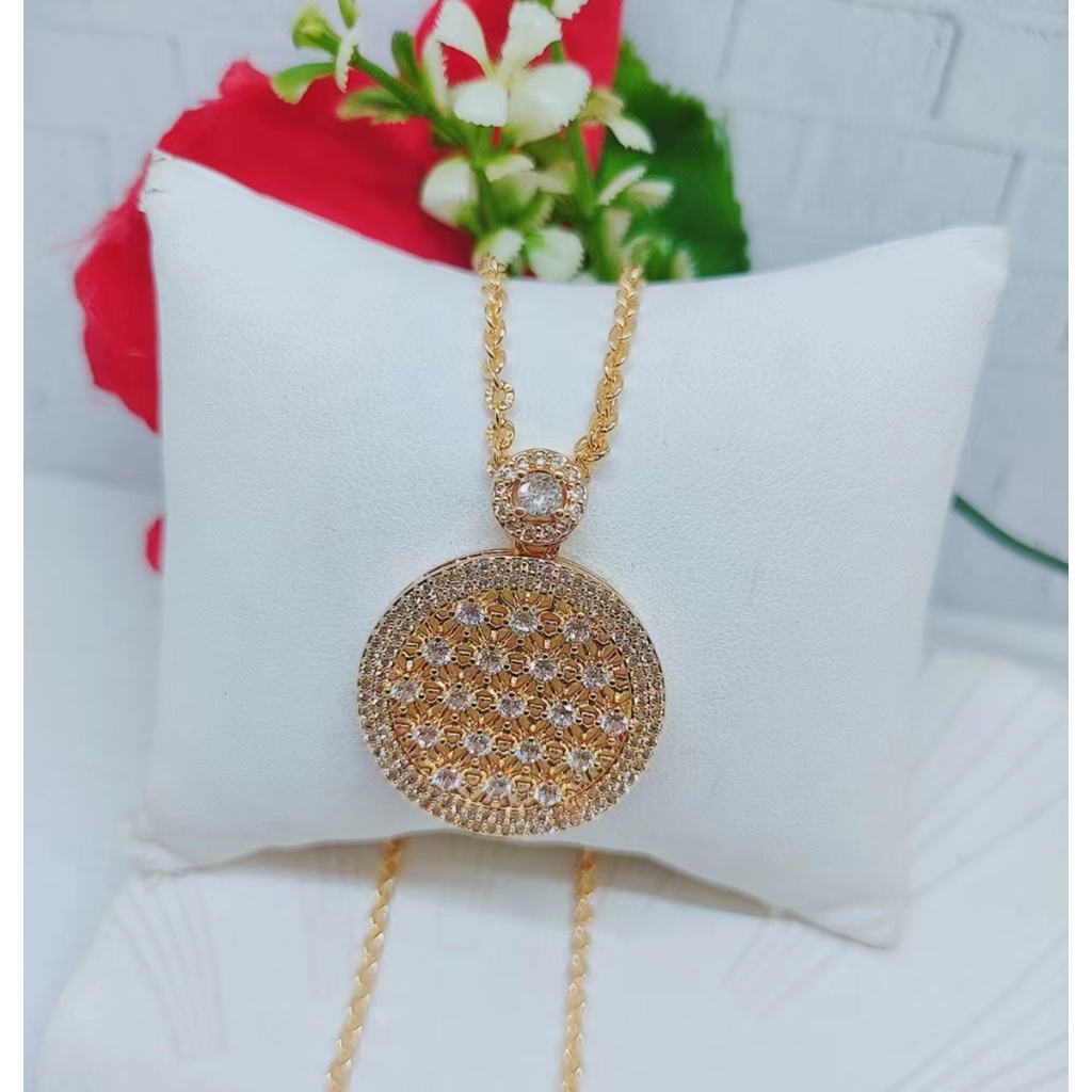 Kalung Xuping Mata Full Lapis Emas Perhiasan Fashion W022/023