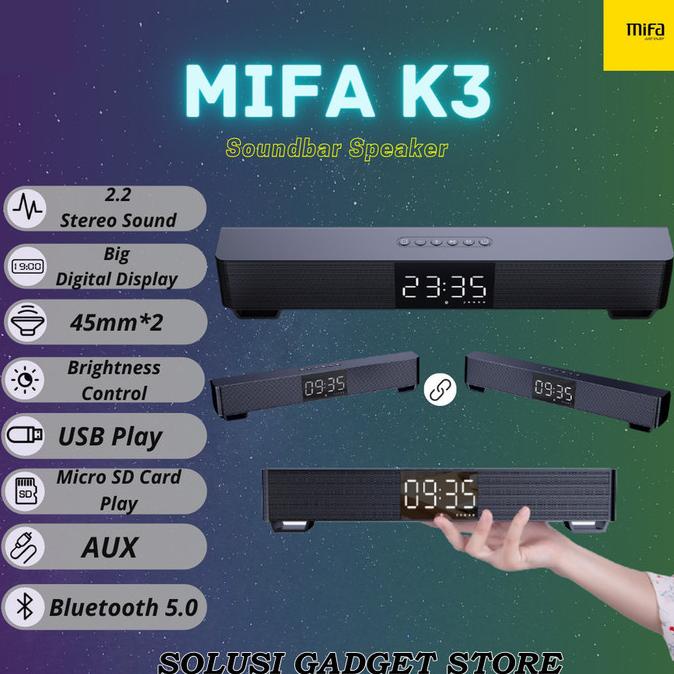 Speaker Bluetooth Xiaomi Mifa K3 Soundbar Tws