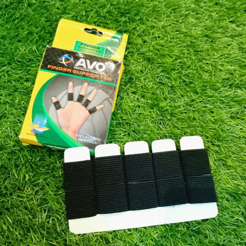 Finger Band AVO/Finger Support AVO Isi 10 pcs Original Deker Pelindung Jari Olahraga Futsal Sepak Bola