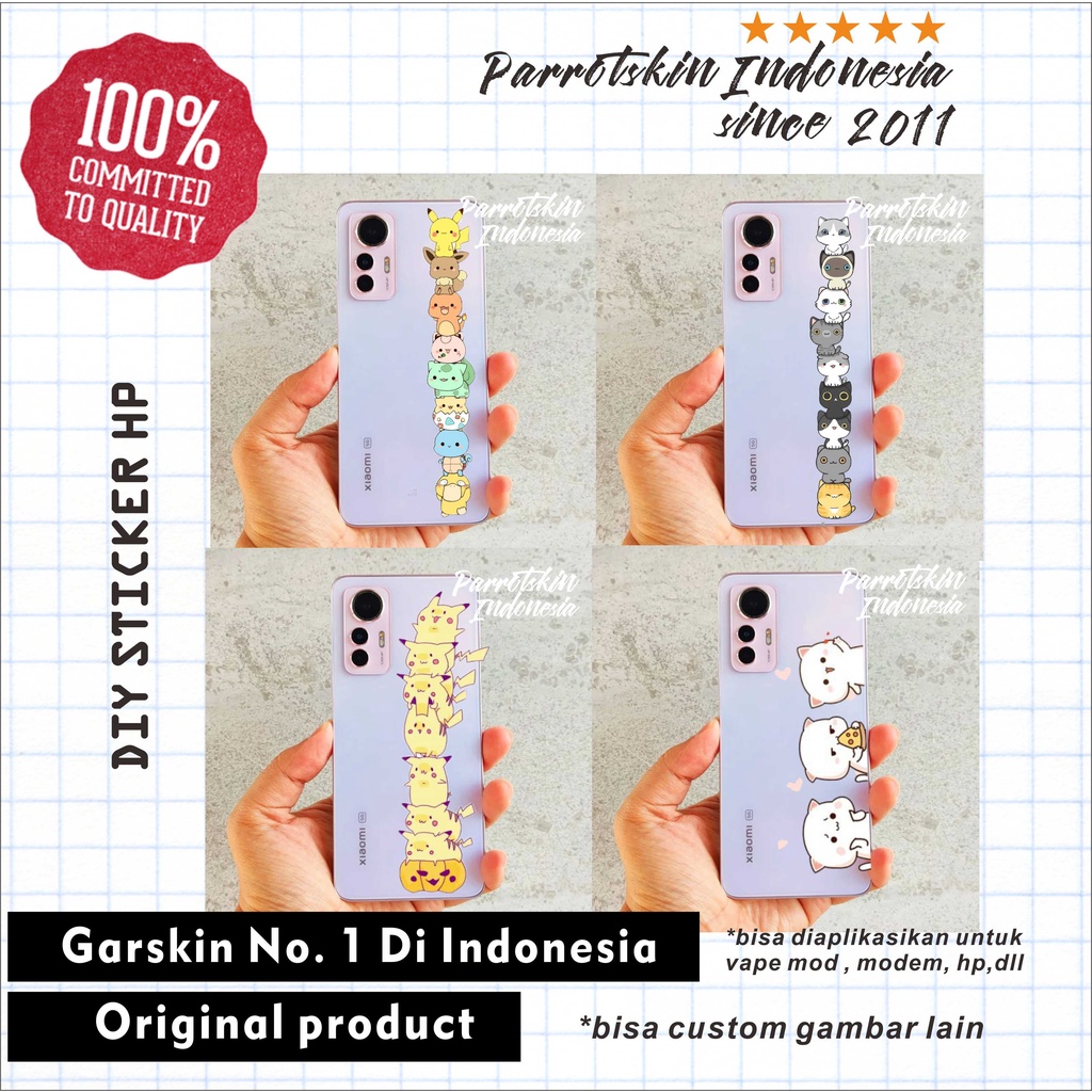 SITCKER DIY HP Smartphone Semua tipe pika Tower series skin decal