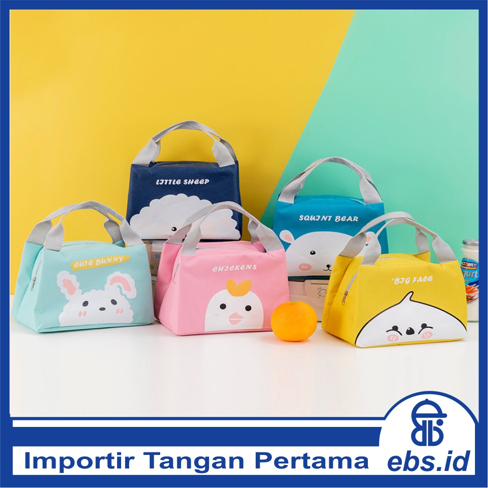 𝗘𝗕𝗦 ✅ PA071 Tas Bekal Karakter Motif Lunch Cooler Bag Salur Makanan Aluminium Kotak Makan Import Murah